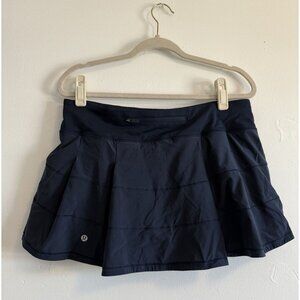 Lululemon Women's Navy BluePace Rival Mid-Rise Tennis Skirt Size 10 preppy